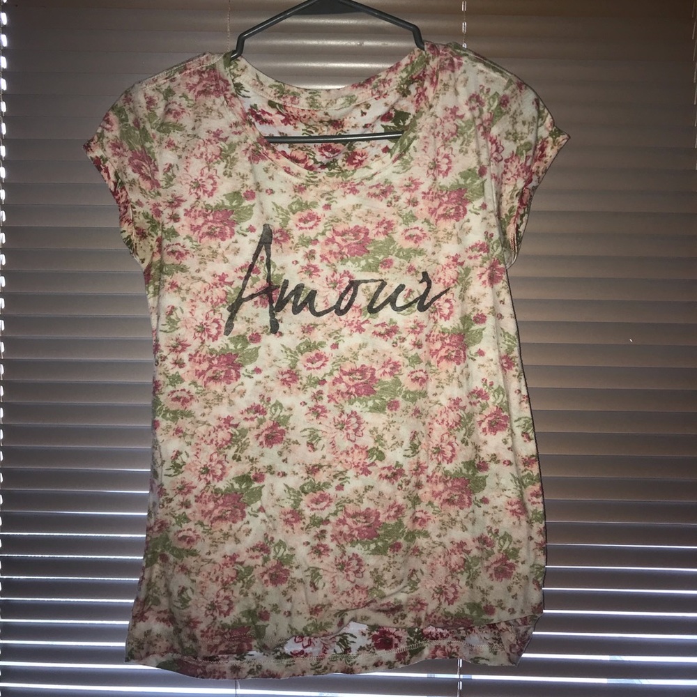 floral french tee